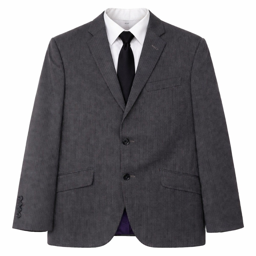 Ted Baker London Endurance Blazer Jacket Mens 38S Jones CT Grey Pinstripe Wool
